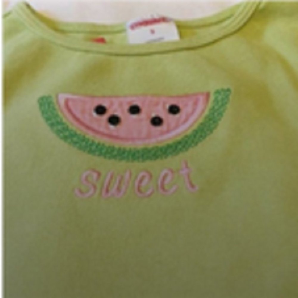 Top girls new size 5 cotton watermelon Gymboree weight 41-46 lbs height 42-45"-